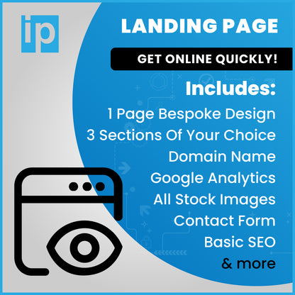 1 Page Website Design Package